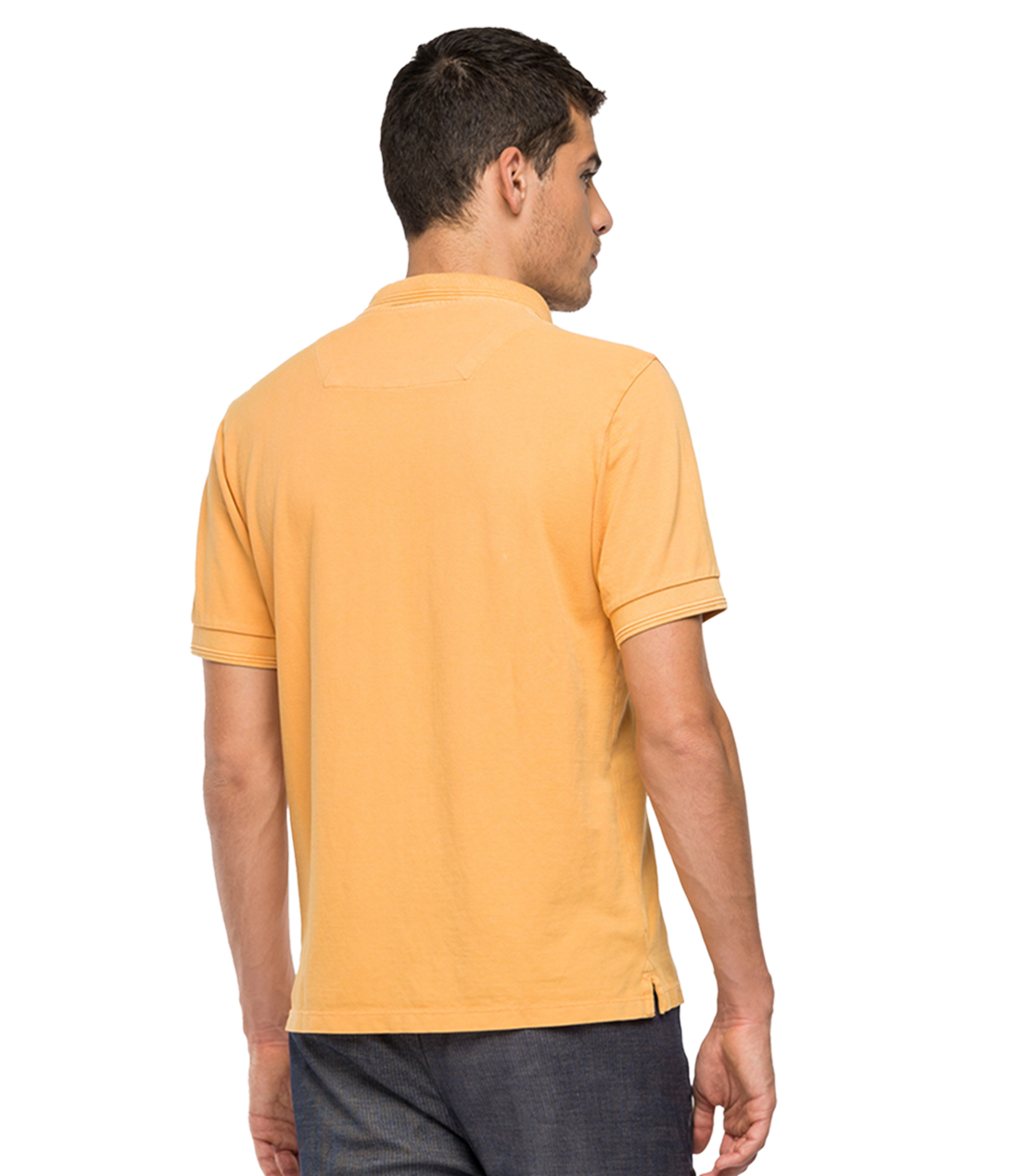 ガーメントダイ コットンピケ ポロシャツ 詳細画像 マンゴー 2